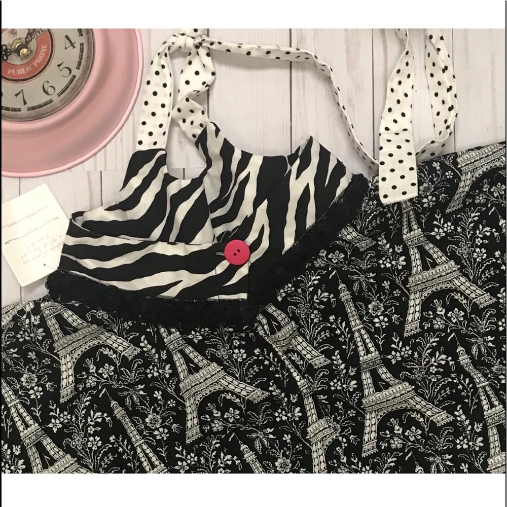 3/$25 Giggle Moon Halter Dress, 24 Months - Picture 4 of 7